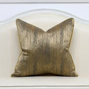 White and gold jacquard luxury cushion cover for living room