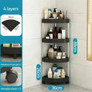 White and gray 5-tier rolling cart storage rack for kitchen organizing