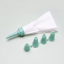 White and gray cake cream decorating gun kitchen pastry syringe set
