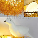 White and orange bird nest led wall lamp bedroom decorative light
