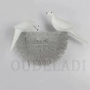 White and orange bird nest led wall lamp bedroom decorative light