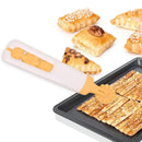 White and orange dough roller cutter kitchen decorative pastry tool