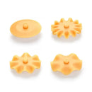 White and orange dough roller cutter kitchen decorative pastry tool