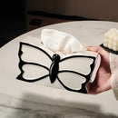 White & black butterfly ceramic tissue box bedroom decor