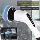 White & black electric spin scrubber – bathroom cleaning brush