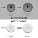 White & black pendant light ceiling mount canopy with hooks dining room