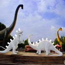 White brontosaurus t-rex dinosaur resin led desk lamp for bedroom