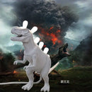 White brontosaurus t-rex dinosaur resin led desk lamp for bedroom
