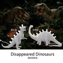 White brontosaurus t-rex dinosaur resin led desk lamp for bedroom
