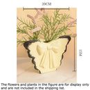 White butterfly ceramic vase with pink bow living room decor