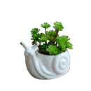 White cartoon snail flower vase ceramic garden succulent pot