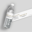 White Century 21 Water Bottle Labels