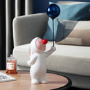 DecorBites™ Balloon Rabbit Resin Ornaments, Cute Desk Figurines, Bookshelf Sculpture Craft