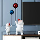 DecorBites™ Balloon Rabbit Resin Ornaments, Cute Desk Figurines, Bookshelf Sculpture Craft