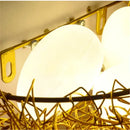 White ceramic bird nest led wall lamp bedroom decor