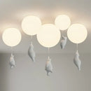 DecorBites™ Cartoon Bear Ceiling Light for Kids' Rooms, LED Fixture Bedroom Decor