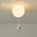 DecorBites™ Cartoon Bear Ceiling Light for Kids' Rooms, LED Fixture Bedroom Decor