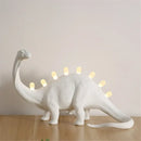 White ceramic dino led desk lamps bedroom dinosaur lighting