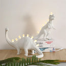 White ceramic dino led desk lamps bedroom dinosaur lighting