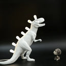 White ceramic dino led desk lamps bedroom dinosaur lighting