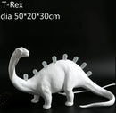 White ceramic dino led desk lamps bedroom dinosaur lighting