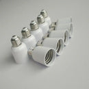 White ceramic e27 to e40 light bulb adapter socket pack garage utility
