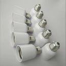 White ceramic e27 to e40 light bulb adapter socket pack garage utility