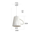 DecorBites™ Ceramic LED Pendant Lights: Nordic Teapot Design for Modern Living and Kitchen.