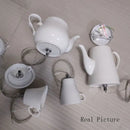 DecorBites™ Ceramic LED Pendant Lights: Nordic Teapot Design for Modern Living and Kitchen.