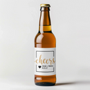 White Cheers Beer Label