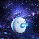 White circular starry night light projector bedroom deer decor