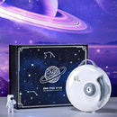 White circular starry night light projector bedroom deer decor