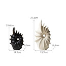 DecorBites™ Conch Shape Ceramic Vase for Artificial Flower Arrangements