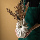 DecorBites™ Conch Shape Ceramic Vase for Artificial Flower Arrangements