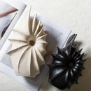 DecorBites™ Conch Shape Ceramic Vase for Artificial Flower Arrangements