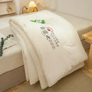 White cotton soya fibre filling embroidered duvet – bedroom comforter