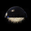 White crystal tassel iron chandelier living room luxury led lamp