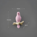 White decorbites bird resin hanger kitchen hook on wood branch