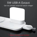 White decorbites led wireless charging night light bedroom lamp