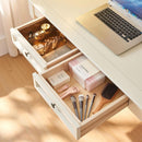 47 Inch Desk With Drawers Solid Wood Home Office Desk