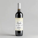 White Drink One For Me Wine Label