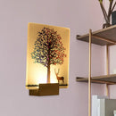 White elk tree led wall sconce living room lamp