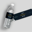 White Floral Water Bottle Labels