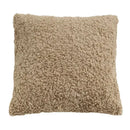 White fluffy ivorycamel polka dot cushion cover 45x45cm living room