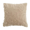 White fluffy ivorycamel polka dot cushion cover 45x45cm living room