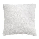 White fluffy ivorycamel polka dot cushion cover 45x45cm living room