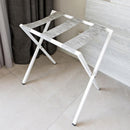 Cherokee-Foldable Metal Luggage Rack with Genuie Leather