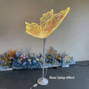 White glossy tulip butterfly chandelier stand dining room base