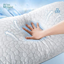 DecorBites™ Cooling Shredded Sponge Memory Foam Pillow - Medium Firm Support