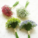 White gypsophila artificial flowers wedding and home decor bouquet